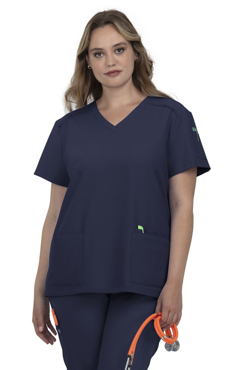 koi Cardi Women&#39;s 3-Pocket V-Neck Scrub Top