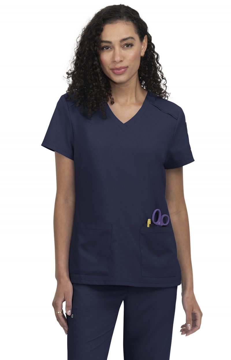 koi Cardi Women&#39;s 3-Pocket V-Neck Scrub Top