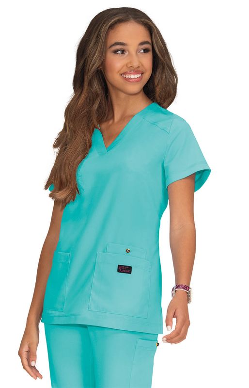 Betsey Johnson Freesia Women&#39;s 3-Pocket Scrub Top