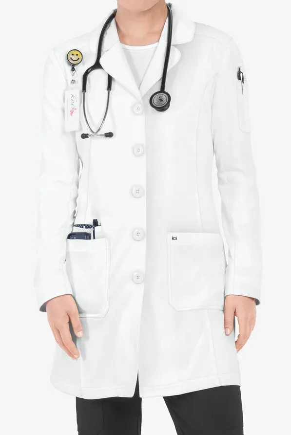 koi Scrubs Essentials Her Everyday Women&#39;s 4-Pocket Stretch Lab Coat