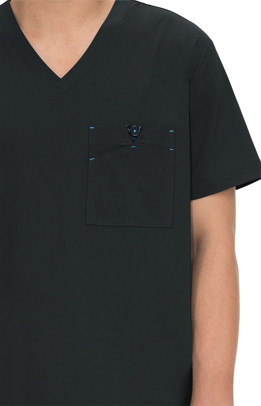 koi Basics Bryan Men&#39;s 1-Pocket Tuck-In Scrub Top