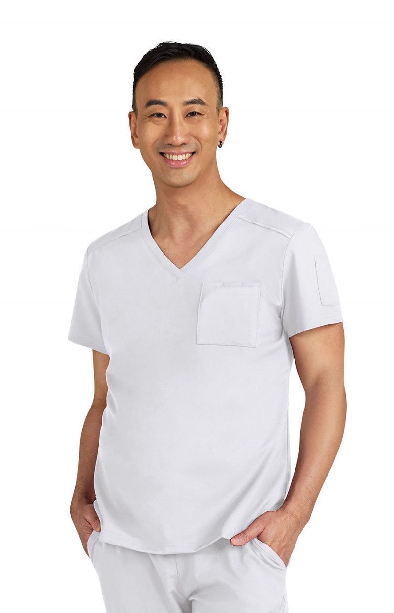 Cureology Arthro Men&#39;s 2-Pocket V-Neck Scrub Top