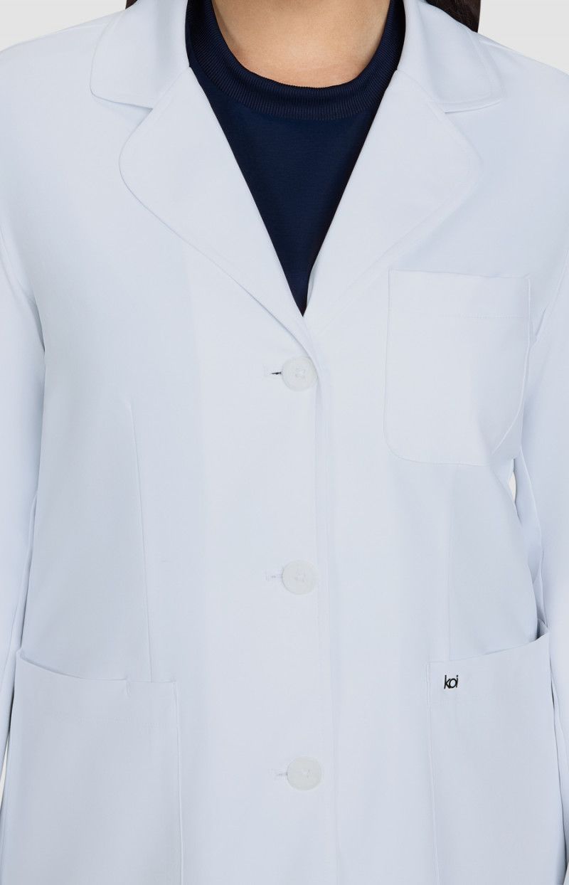 koi Scrubs Essentials Amelia Women’s Water Repellent 5-Pocket Lab Coat