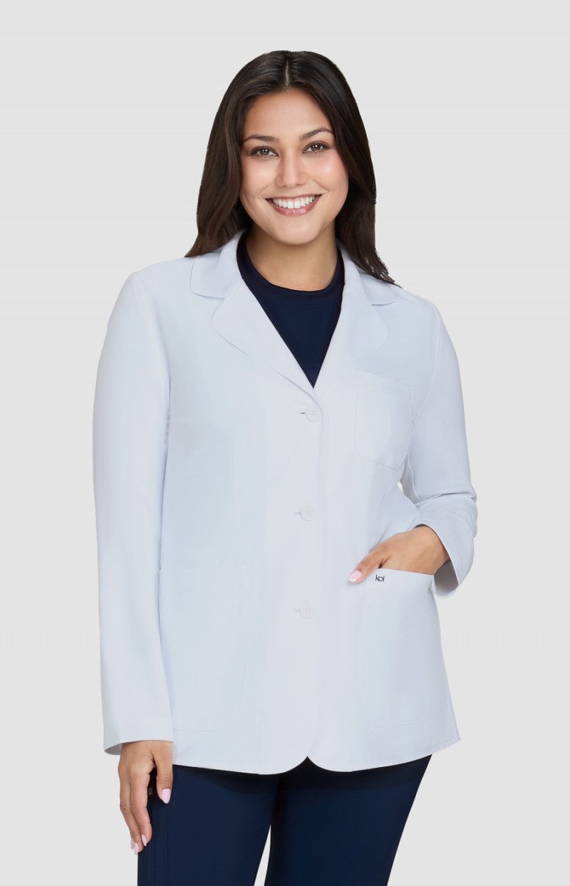 koi Scrubs Essentials Amelia Women’s Water Repellent 5-Pocket Lab Coat