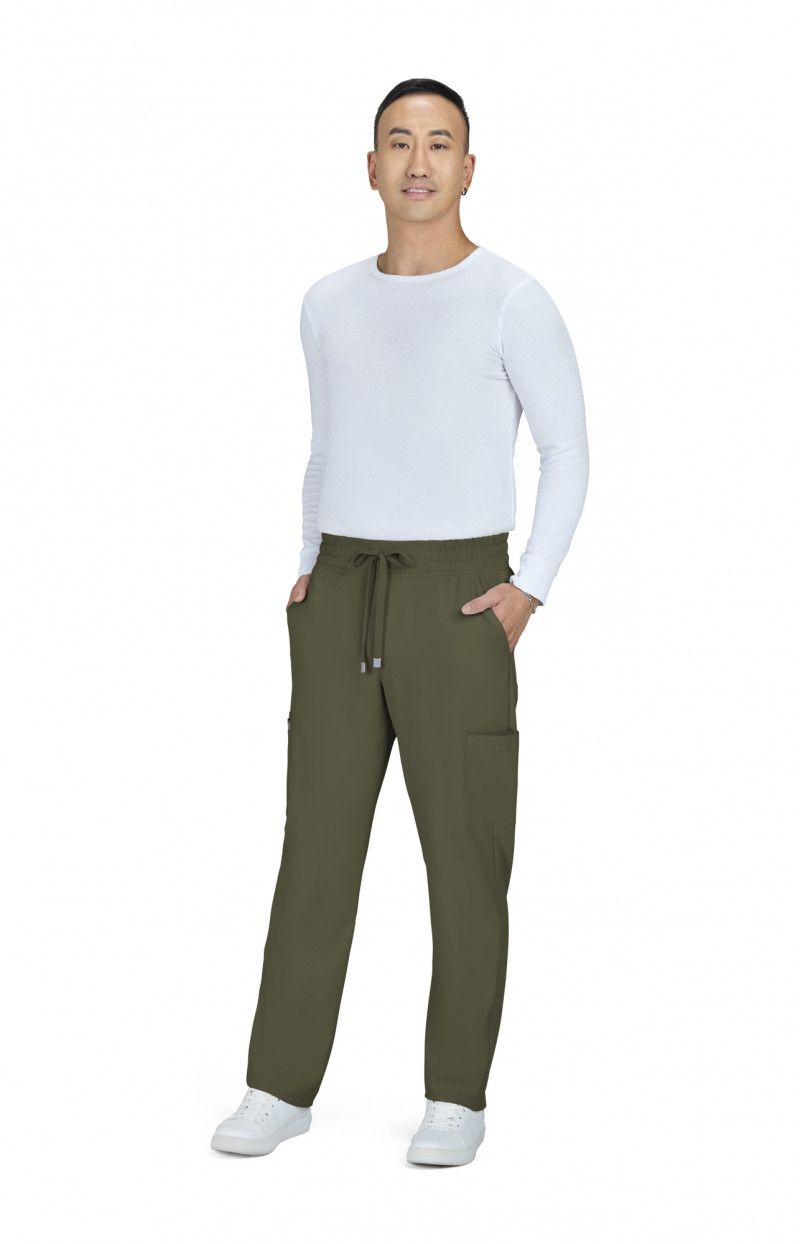 Cureology Neuro Men&#39;s 6-Pocket Cargo-Style Scrub Pants