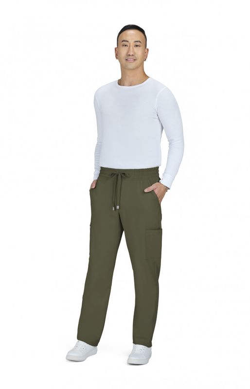 Cureology Neuro Men&#39;s 6-Pocket Cargo-Style Scrub Pants
