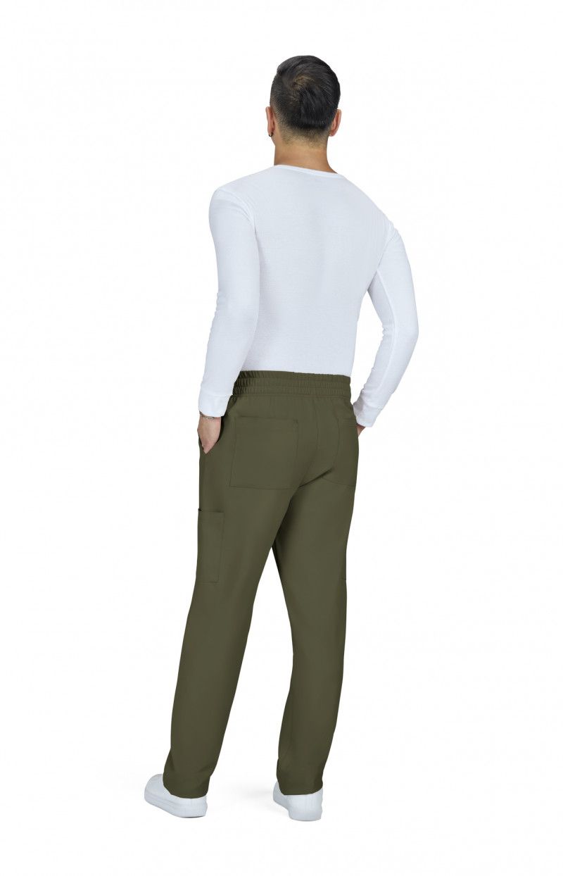 Cureology Neuro Men&#39;s 6-Pocket Cargo-Style Scrub Pants