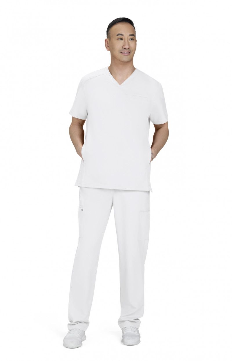 Cureology Stasis Men&#39;s 3-Pocket V-Neck Scrub Top