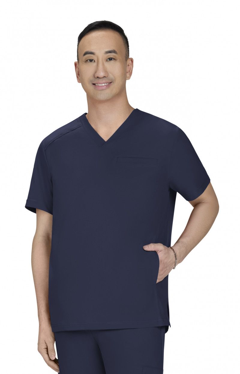 Cureology Stasis Men&#39;s 3-Pocket V-Neck Scrub Top