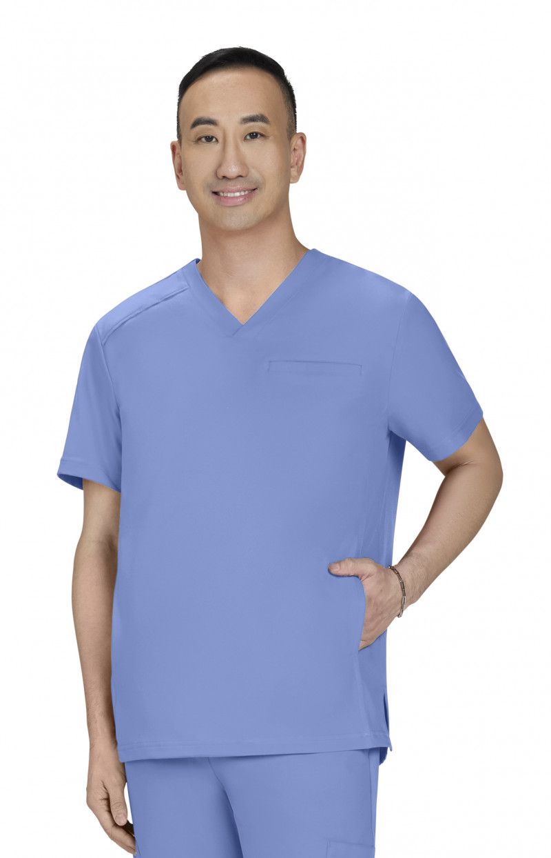 Cureology Stasis Men&#39;s 3-Pocket V-Neck Scrub Top