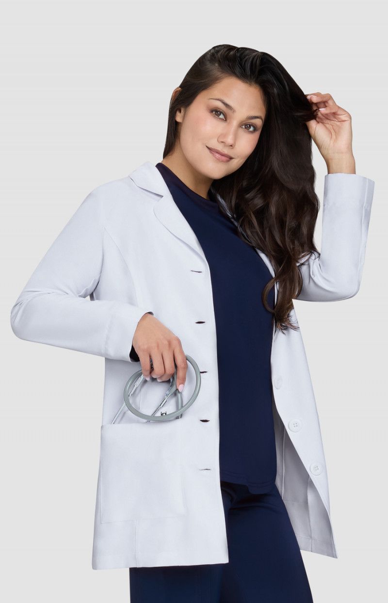 koi Scrubs Essentials Connect Women’s Water Repellent 3-Pocket Lab Coat