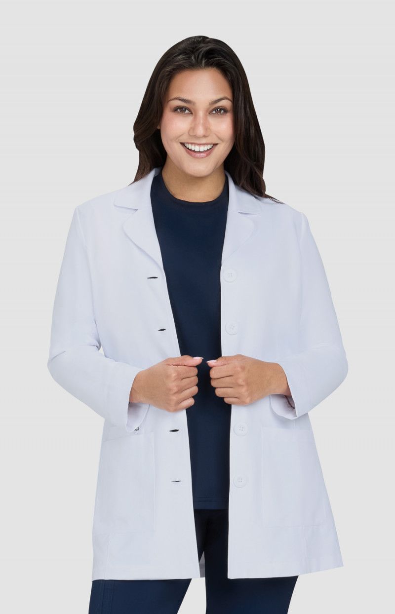 koi Scrubs Essentials Connect Women’s Water Repellent 3-Pocket Lab Coat