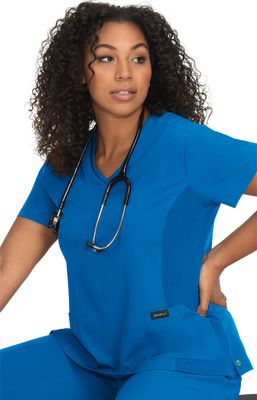 Planet koi Longevity Women&#39;s 2-Pocket Eco-Friendly Scrub Top