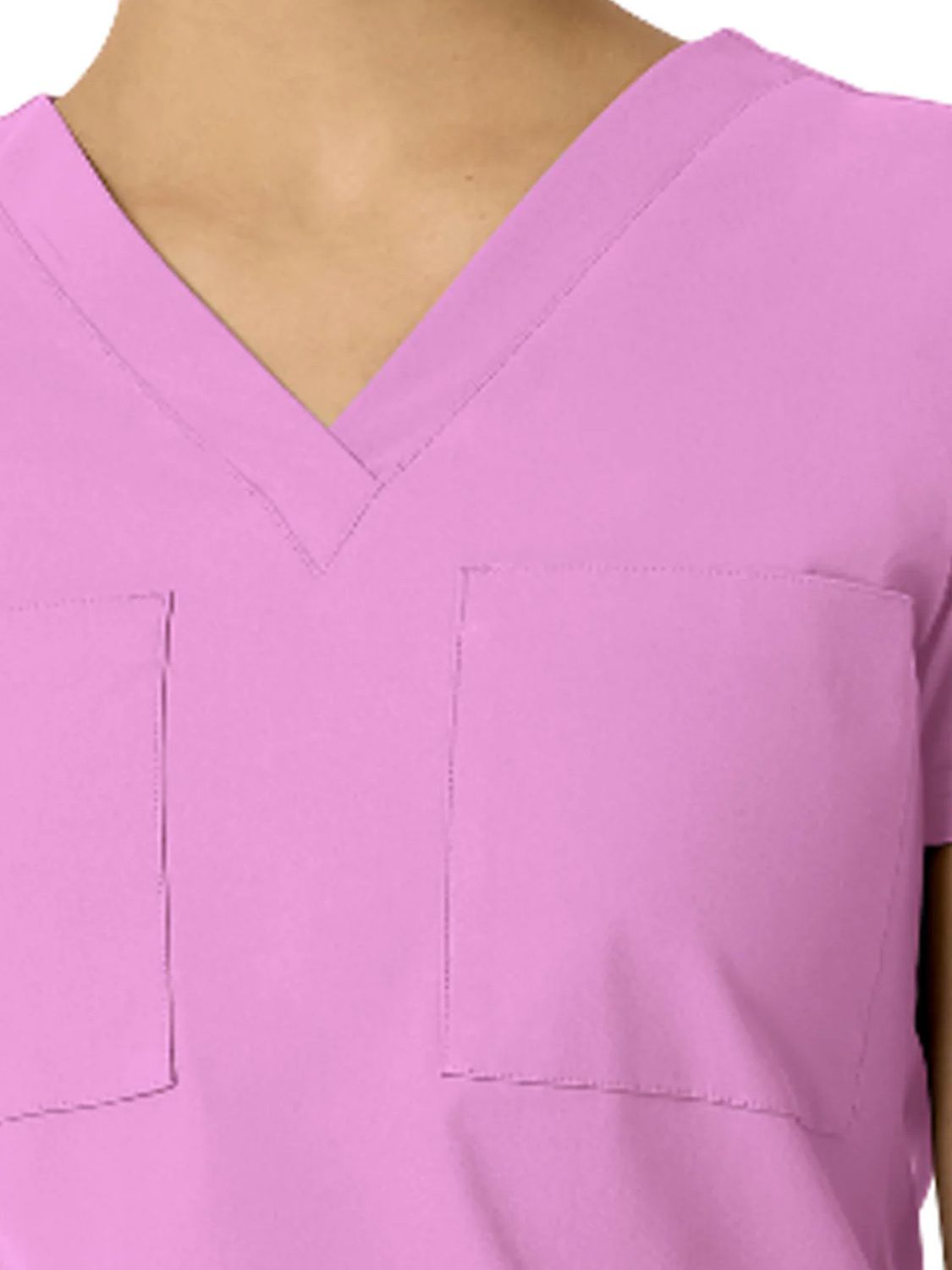 Women&#39;s Two-Pocket CELINE Tuck Band V-Neck Top