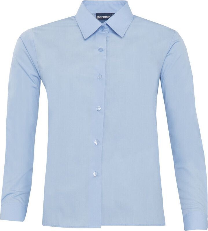 Blue Long Sleeved Blouse- Chest 38-48