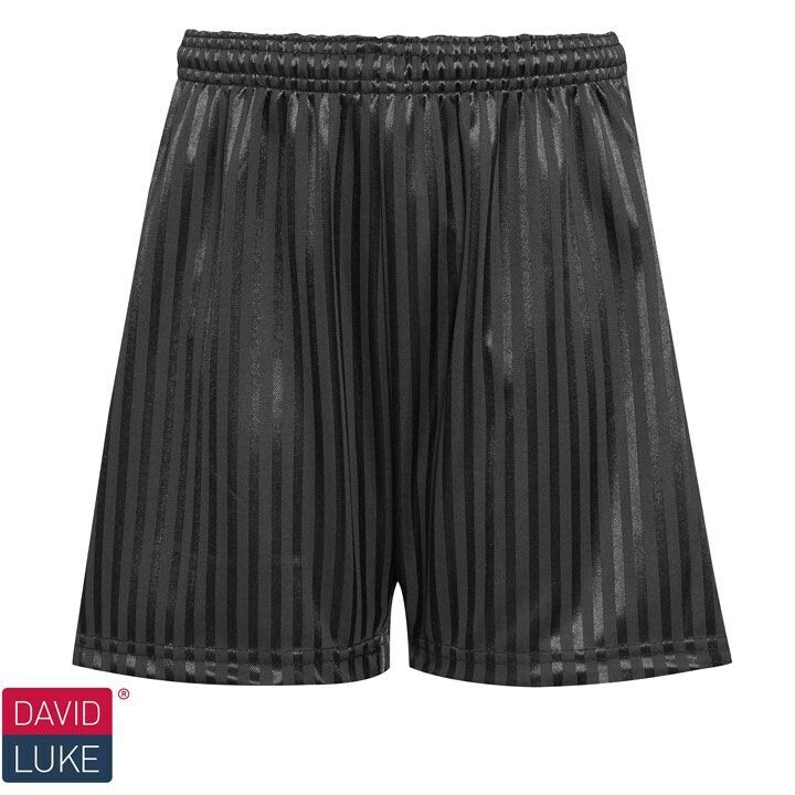 Black Shadow Stripe PE Shorts