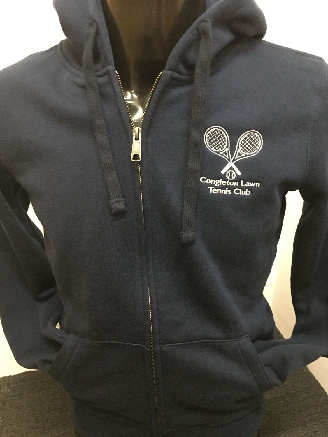 Congleton Lawn Tennis Club Fitted Premium Zipped Hoodie