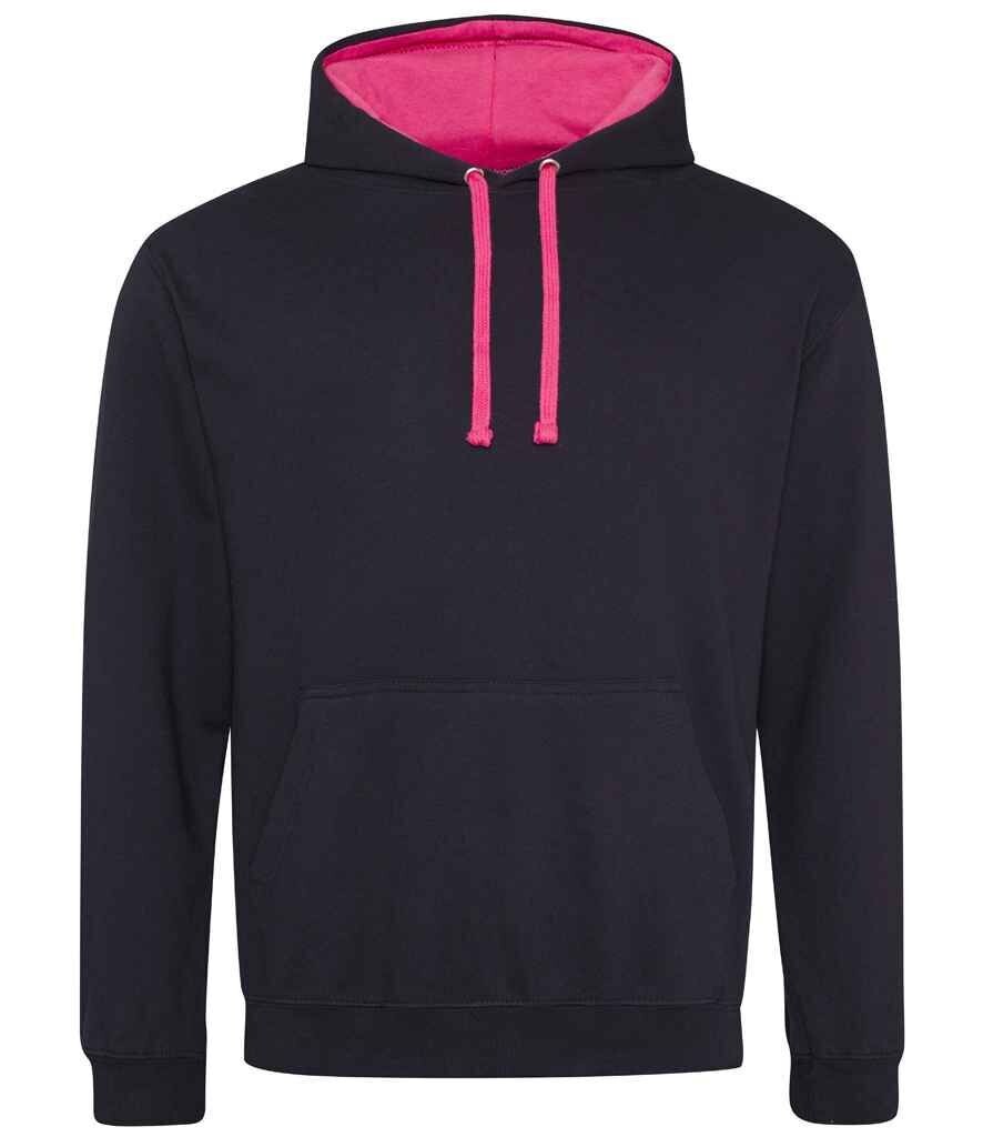 Holmes Chapel Boxing Club Ladies That Punch Hoodie, Colour: Black/Hot Pink