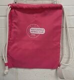 MNC Gymsac, Colour: Baby Pink with White Print