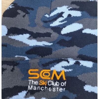 Ski Club of Manchester Camo Beanie