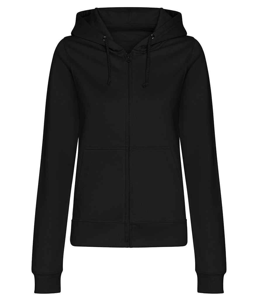 NHS Ladies Rainbow Zip Personalised Hoodie, Colour: Jet Black