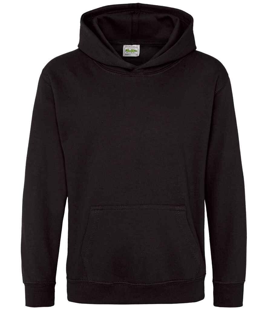 Glitter Crown Printed Hoodie, Colour: Jet Black