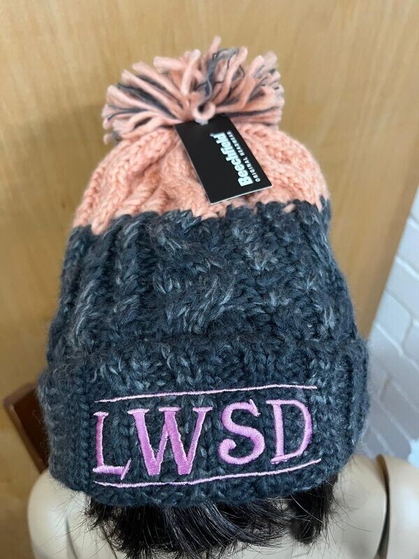 LWSD Pink/Grey Pom Pom