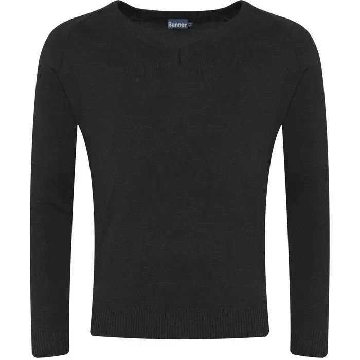 Black V Neck Jumper (Optional)