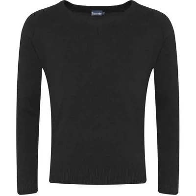 Black V Neck Jumper (Optional)