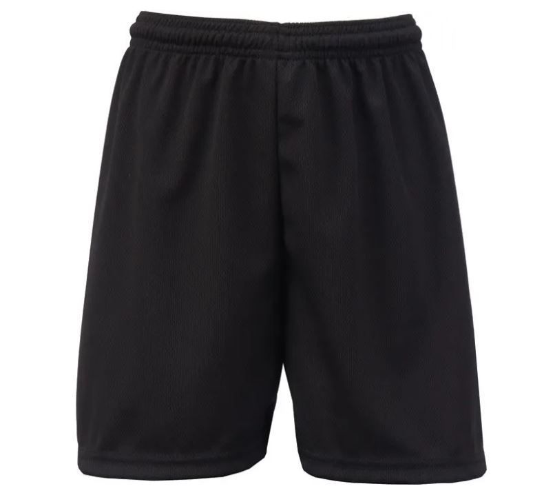 Black Sports PE Shorts