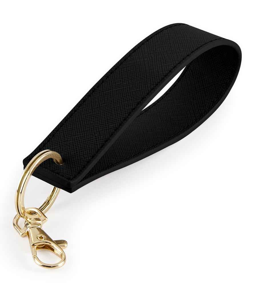 Boutique Wristlet Key Ring, Colour: Black