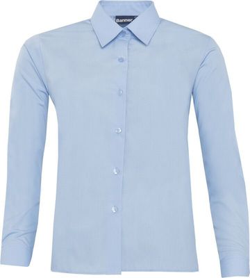 Blue Long Sleeved Blouse- Chest 38-48