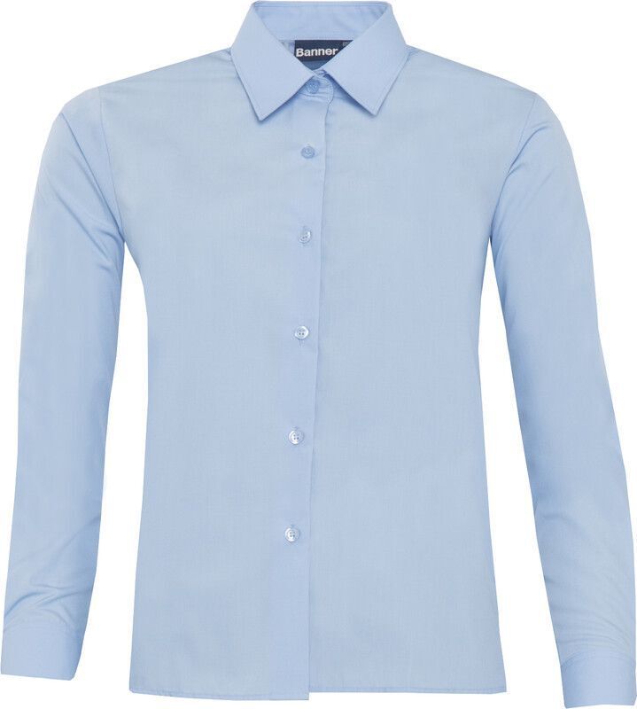 Blue Long Sleeved Blouse- Chest 38-48