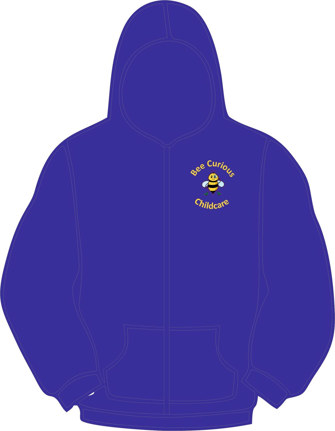 Bee Curious Toddler Zipped Hoodie