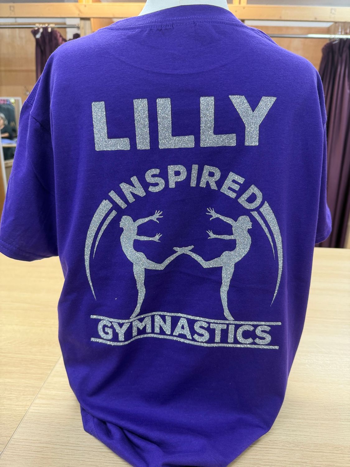 Purple Inspired Gymnastics Zipped  Hoodie