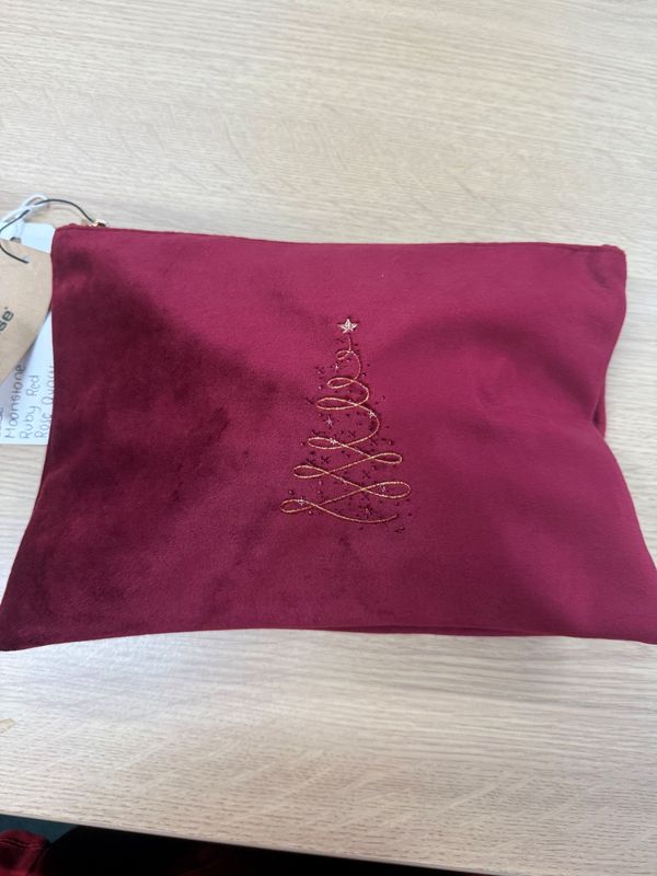 Christmas  Velvet Accessory Pouch