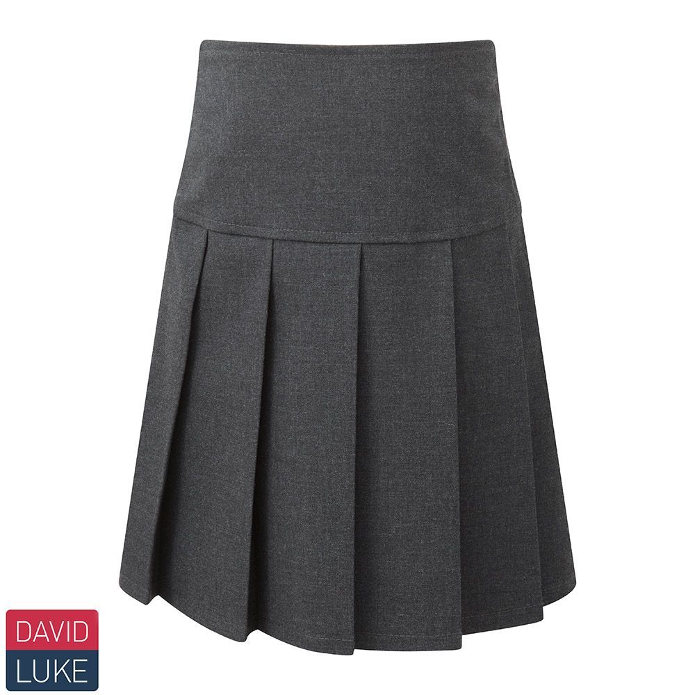 Elasticated Grey pleated skirt