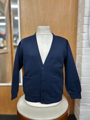 Plain Navy Cardigan