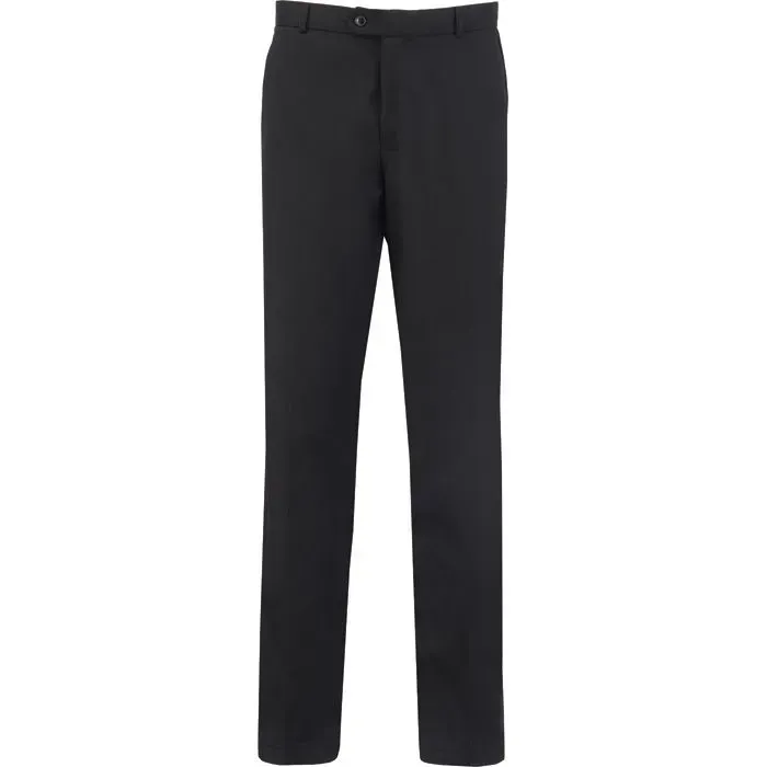 Tailored Taper Fit Trousers in Black - Waist