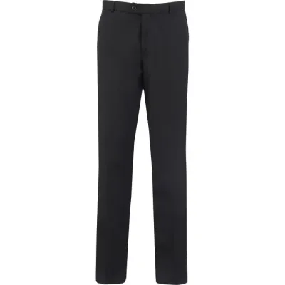 Tailored Taper Fit Trousers in Black - Waist