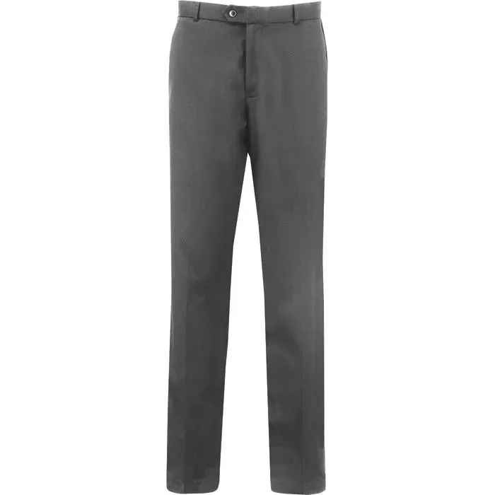 Tailored Taper Fit Trousers in Grey  Waist