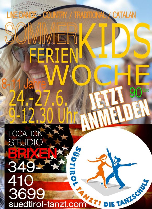 COUNTRY LINE DANCE KIDS 8-11 Jahre Brixen 24/06/25