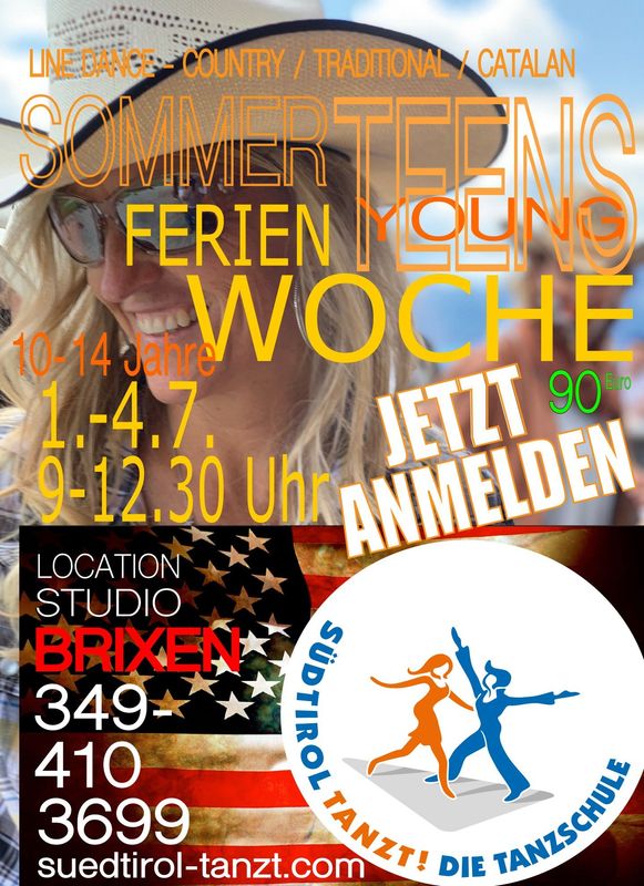 COUNTRY LINE DANCE YOUNG TEENS 10-14 Jahre Brixen 01/07/25