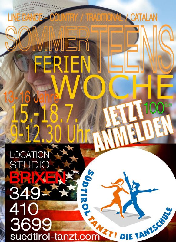 COUNTRY LINE DANCE TEENS 13-16 Jahre Brixen 15/07/25
