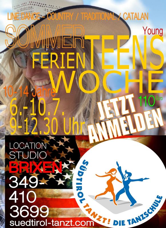 COUNTRY LINE DANCE YOUNG TEENS 10-14 Jahre Brixen 06/07/26