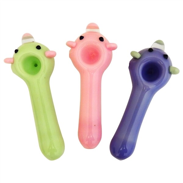 HP-2154 4" Slime Hand Pipe | Color Come Assorted