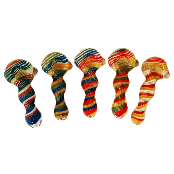 HP-2249 3" Glass Hand Pipe | 3 Colorway Swirl