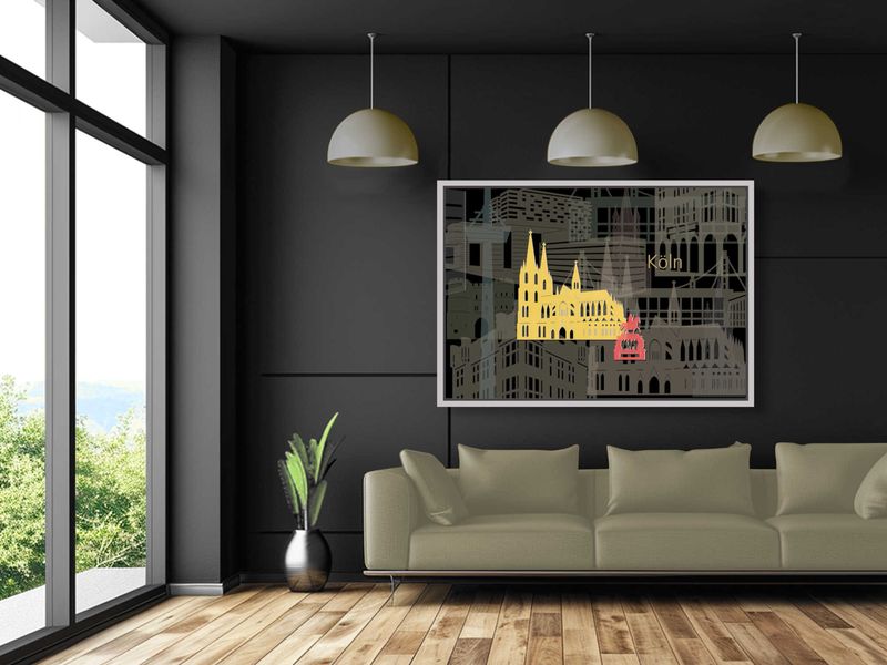 Leinwanddruck Köln II