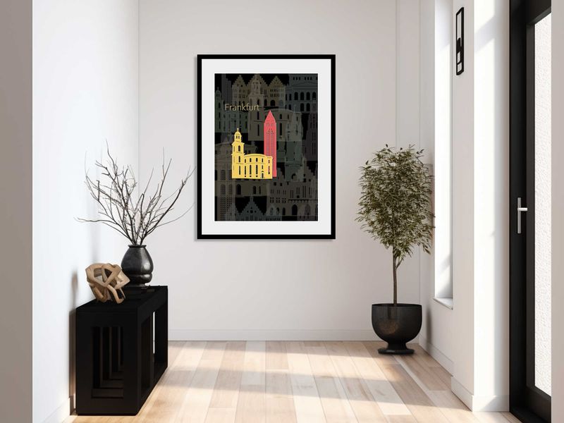 Premium Kunstdruck Frankfurt II