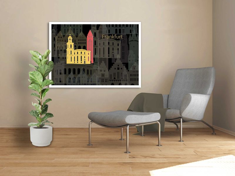 Premium Kunstdruck Frankfurt II